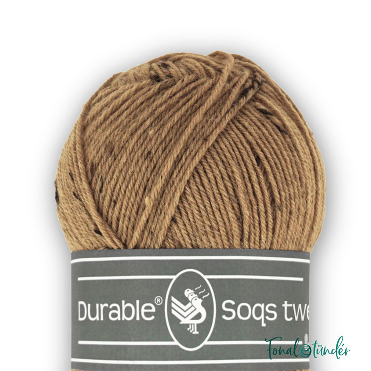 Durable Soqs Tweed 2218 Hazelnut - világosbarna gyapjú zoknifonal Durable Soqs Tweed 2218 Hazelnut - világosbarna gyapjú zoknifonal
