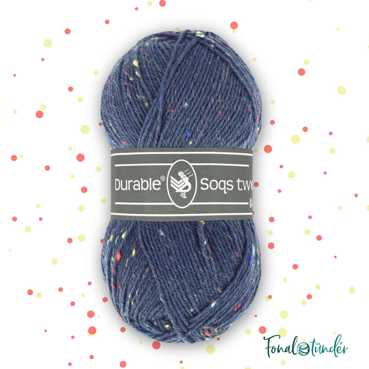 Durable Soqs Tweed 288 Fiesta Fusion - sötétkék gyapjú zoknifonal Durable Soqs Tweed 288 Fiesta Fusion - sötétkék gyapjú zoknifonal