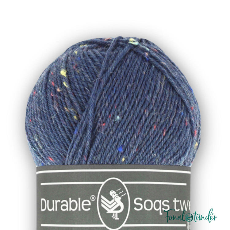 Durable Soqs Tweed 288 Fiesta Fusion - sötétkék gyapjú zoknifonal Durable Soqs Tweed 288 Fiesta Fusion - sötétkék gyapjú zoknifonal