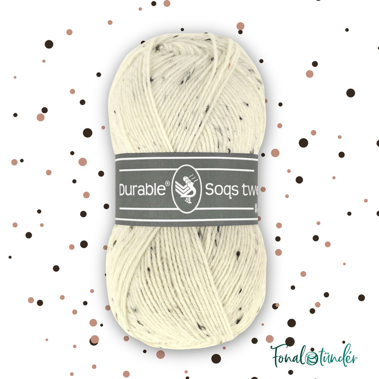 Durable Soqs Tweed 326 Ivory - törtfehér gyapjú zoknifonal Durable Soqs Tweed 326 Ivory - törtfehér gyapjú zoknifonal