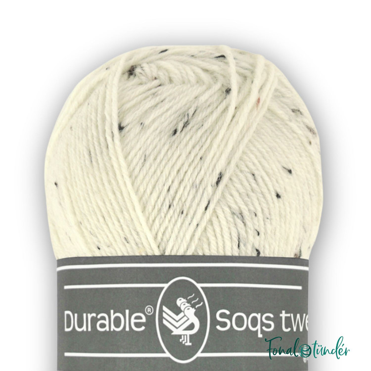 Durable Soqs Tweed 326 Ivory - törtfehér gyapjú zoknifonal Durable Soqs Tweed 326 Ivory - törtfehér gyapjú zoknifonal