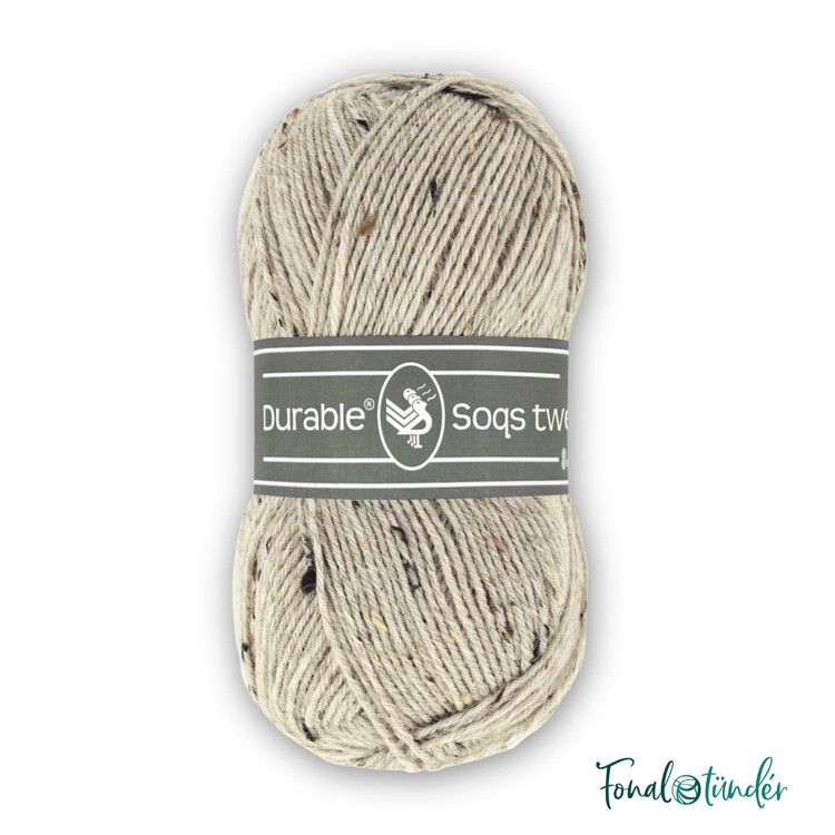 Durable Soqs Tweed 344 Samba Spins - drapp gyapjú zoknifonal Durable Soqs Tweed 344 Samba Spins - drapp gyapjú zoknifonal