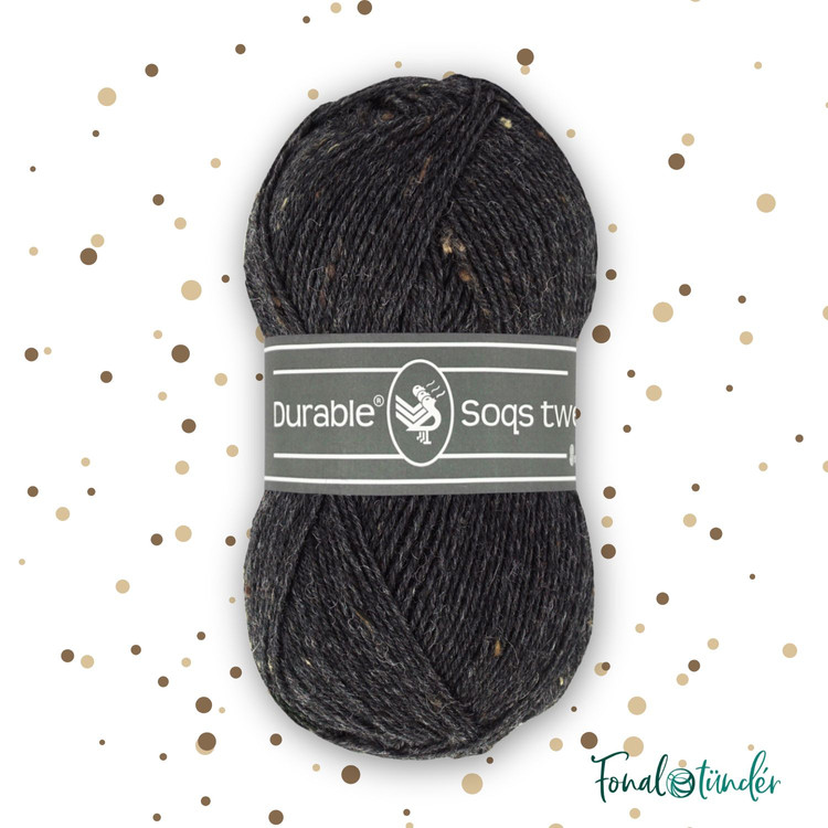 Durable Soqs Tweed 412 Phantom - fekete gyapjú zoknifonal Durable Soqs Tweed 412 Phantom - fekete gyapjú zoknifonal