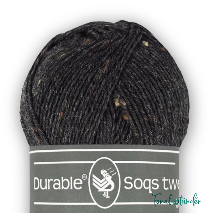 Durable Soqs Tweed 412 Phantom - fekete gyapjú zoknifonal Durable Soqs Tweed 412 Phantom - fekete gyapjú zoknifonal