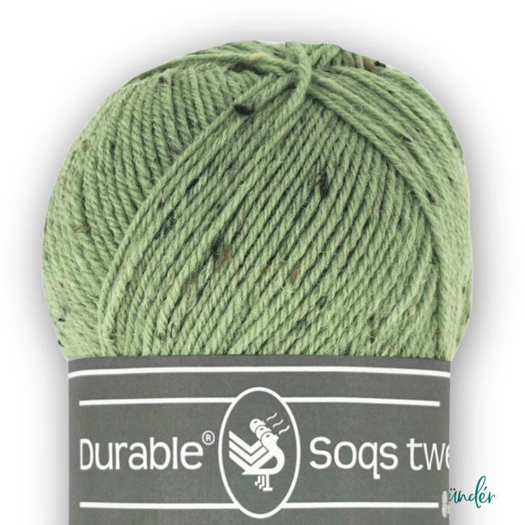 Durable Soqs Tweed 424 Saxon Green - zöld gyapjú zoknifonal Durable Soqs Tweed 424 Saxon Green - zöld gyapjú zoknifonal