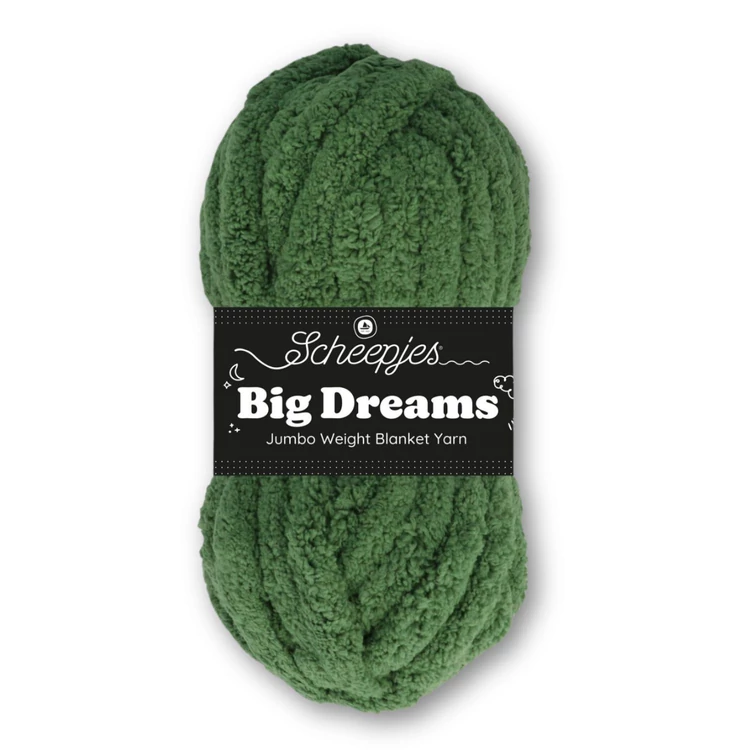 Scheepjes Big Dreams 507 Optimism dark green - sötétzöld fonal