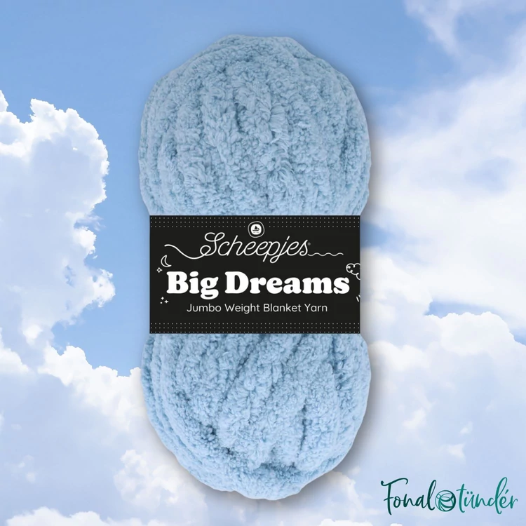 Scheepjes Big Dreams 508 Imagine Light Blue yarn - világoskék fonal