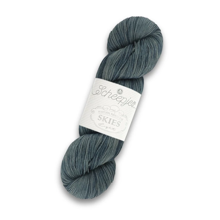 Scheepjes Skies Light 114 Stratus -darkblue cotton yarn - sötétkék fonal