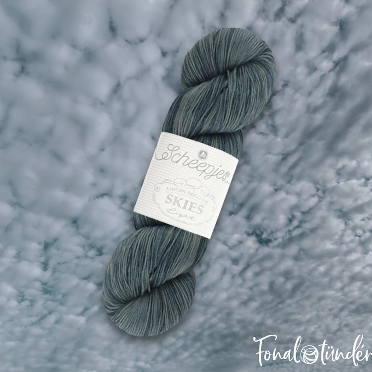 Scheepjes Skies Light 114 Stratus -darkblue cotton yarn - sötétkék fonal