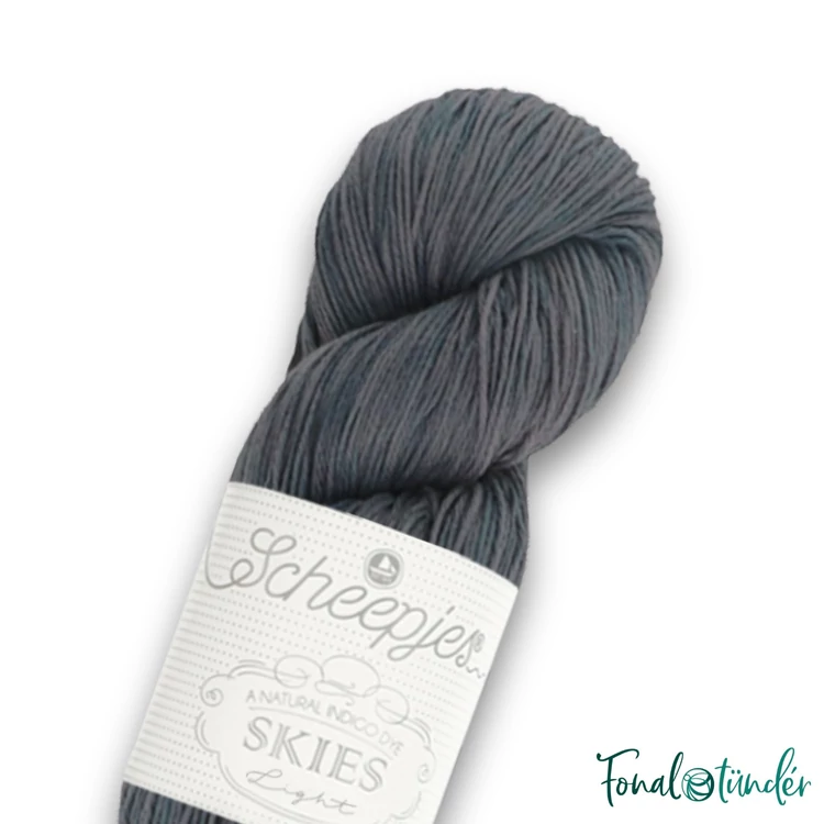 Scheepjes Skies Light 115 Cirrostratus - gray cotton yarn - szürke fonal
