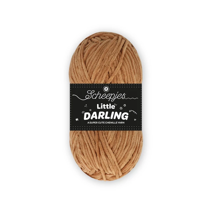 Scheepjes Little Darling 404 Teddy Bear - chenille yarn - barna zsenília fonal