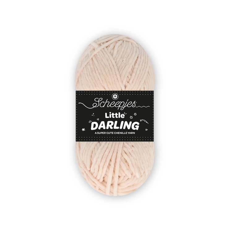 Scheepjes Little Darling 418 Alpaca - chenille yarn - bézs zsenília fonal