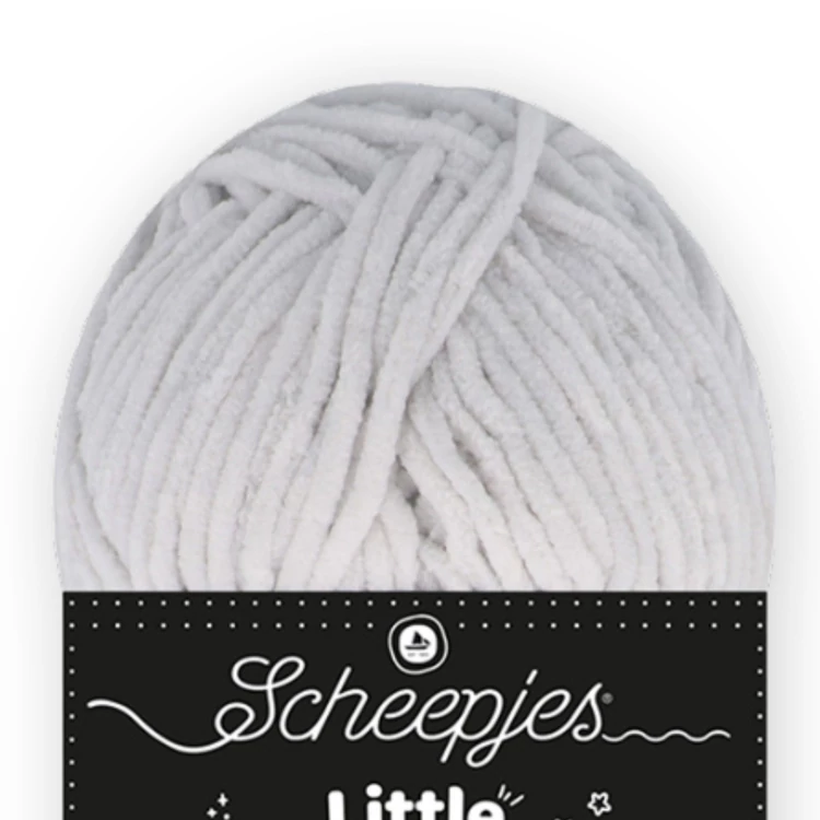 Scheepjes Little Darling 423 Hippo - chenille yarn - szürke zsenília fonal
