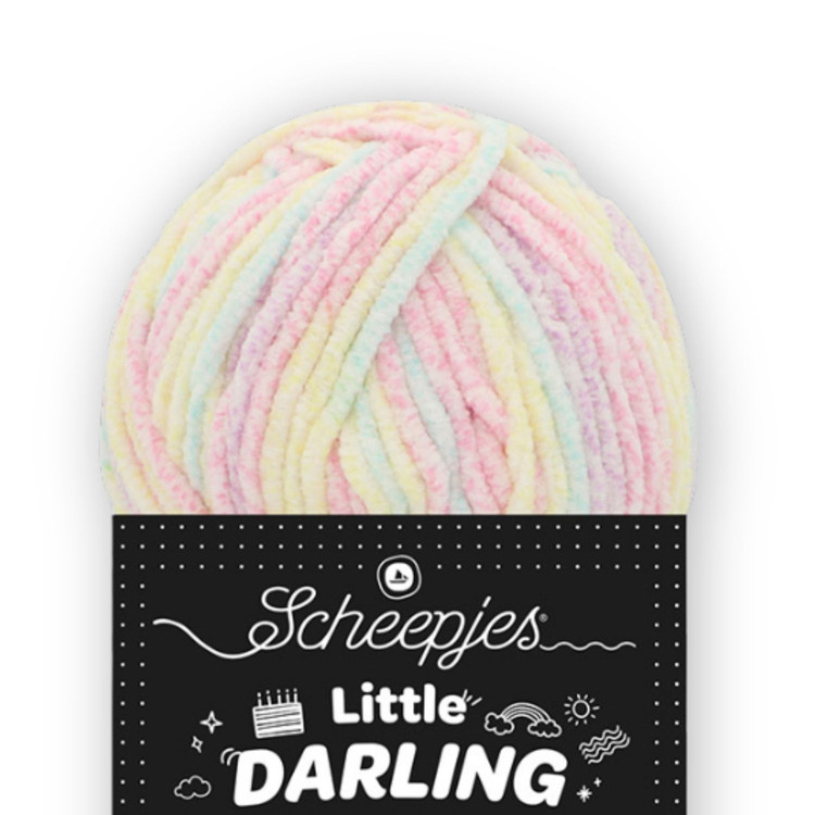 Scheepjes Little Darling - Sprinkled Gradient - 01 Snow Cone - zsenília fonal Scheepjes Little Darling - Sprinkled Gradient - 01 Snow Cone - zsenília fonal