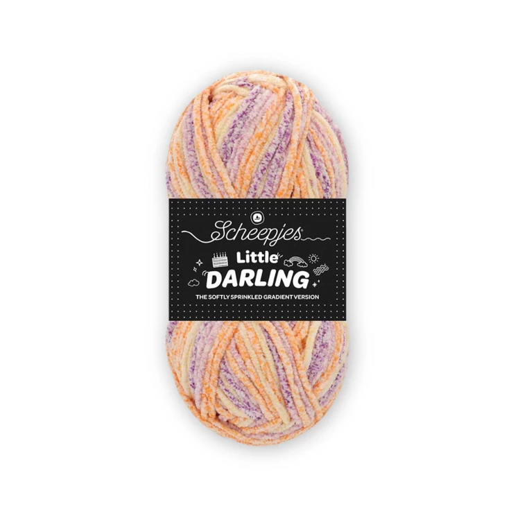 Scheepjes Little Darling Gradient 02 Sunset - chenille yarn - zsenília fonal
