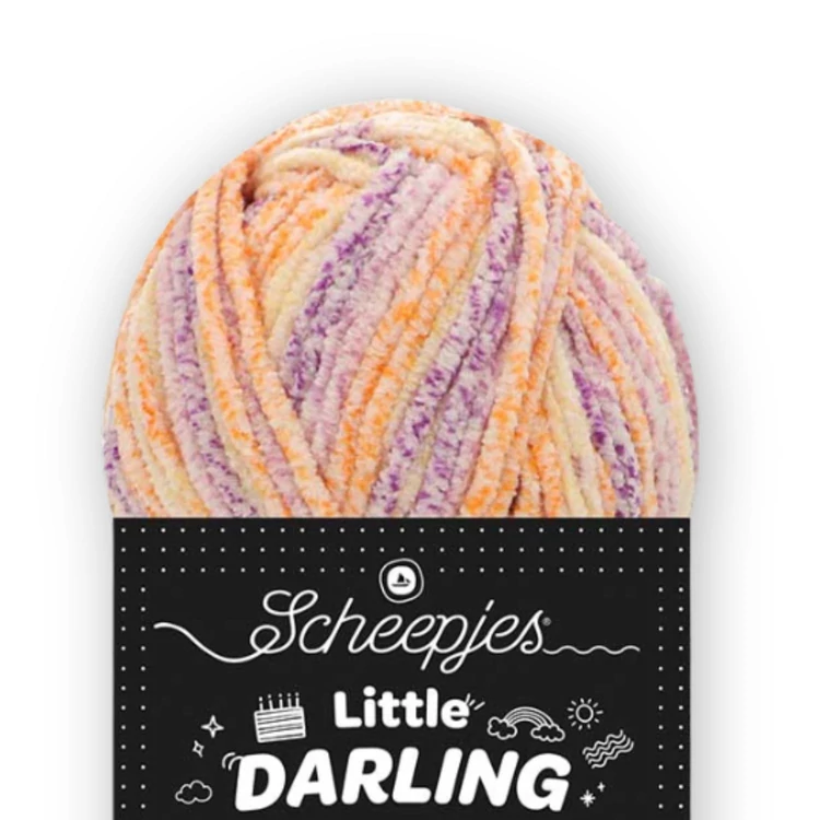 Scheepjes Little Darling Gradient 02 Sunset - chenille yarn - zsenília fonal