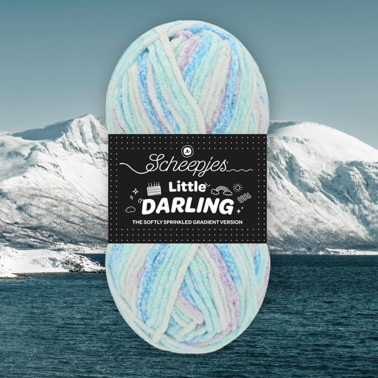 Scheepjes Little Darling Gradient 03 Frost - chenille yarn - zsenília fonal