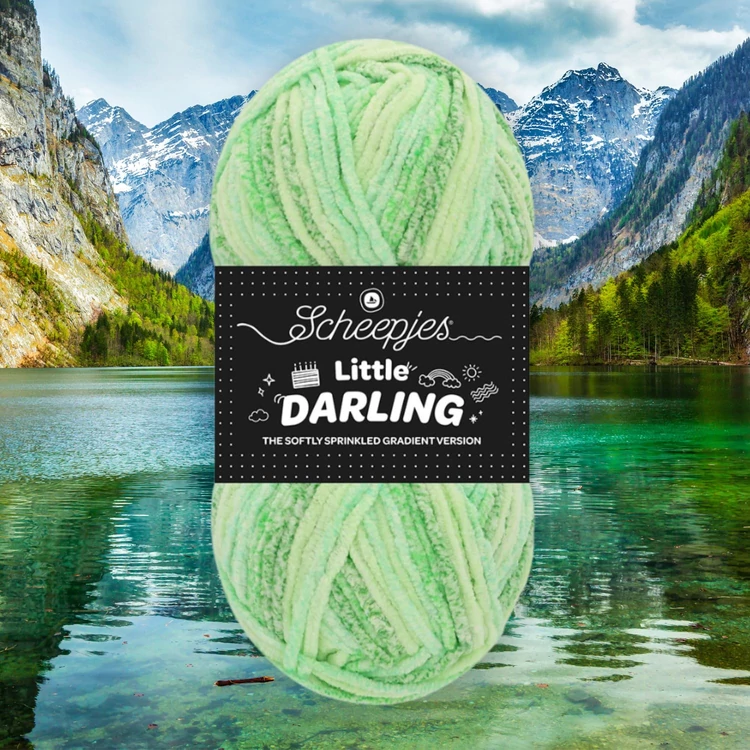 Scheepjes Little Darling Gradient 04 Lakes - chenille yarn - zsenília fonal