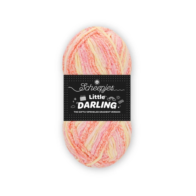 Scheepjes Little Darling Gradient 05 Strawberry - chenille yarn - zsenília fonal