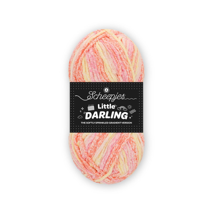 Scheepjes Little Darling - Sprinkled Gradient - 05 Strawberry - zsenília fonal Scheepjes Little Darling - Sprinkled Gradient - 05 Strawberry - zsenília fonal