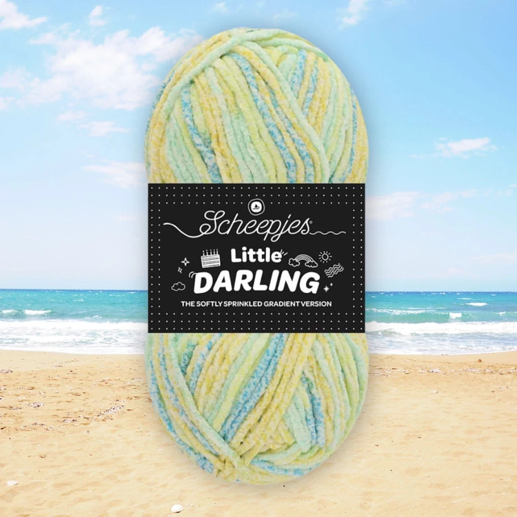 Scheepjes Little Darling Gradient 06 Beach  - chenille yarn - zsenília fonal