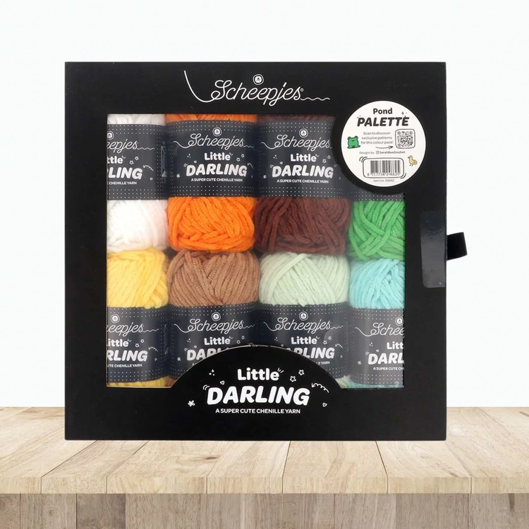 Scheepjes Little Darlin  Pond Palette Yarn Pack - 8 gombolyag fonal  - 8 balls of yarn