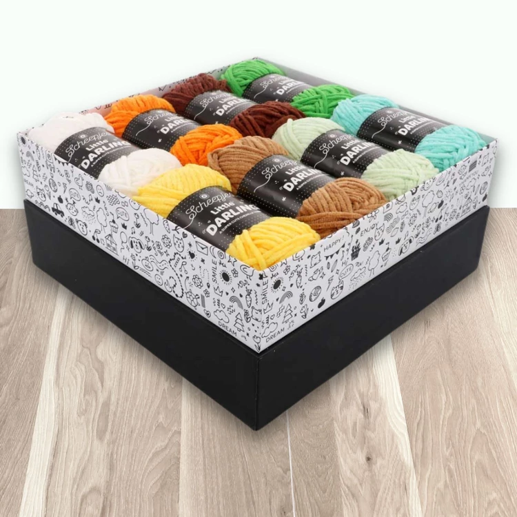 Scheepjes Little Darlin  Pond Palette Yarn Pack - 8 gombolyag fonal  - 8 balls of yarn