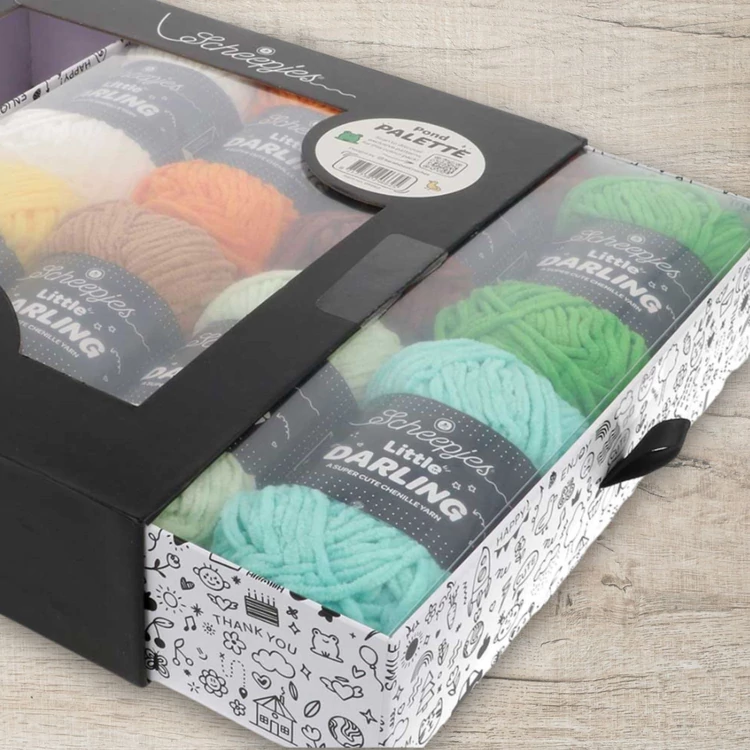 Scheepjes Little Darlin  Pond Palette Yarn Pack - 8 gombolyag fonal  - 8 balls of yarn