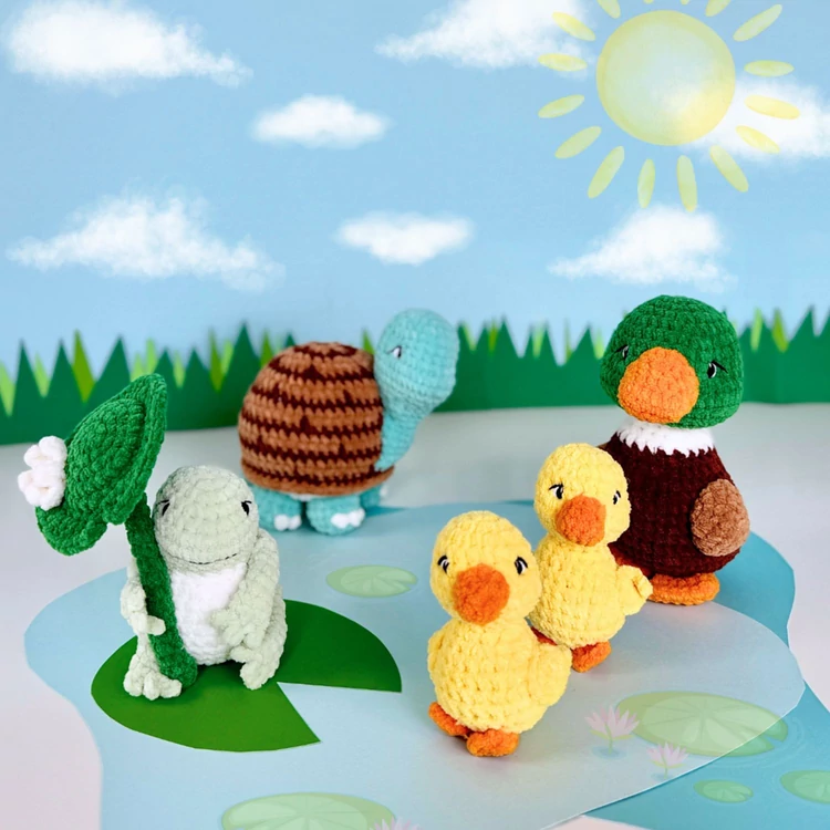 Scheepjes Little Darlin  Pond Palette Yarn Pack - 8 gombolyag fonal  - 8 balls of yarn