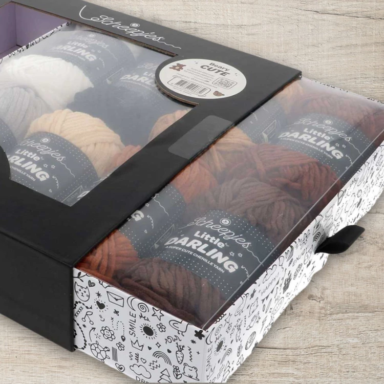 Scheepjes Little Darlin Beary Cute Yarn Pack - 8 gombolyag fonal  - 8 balls of yarn