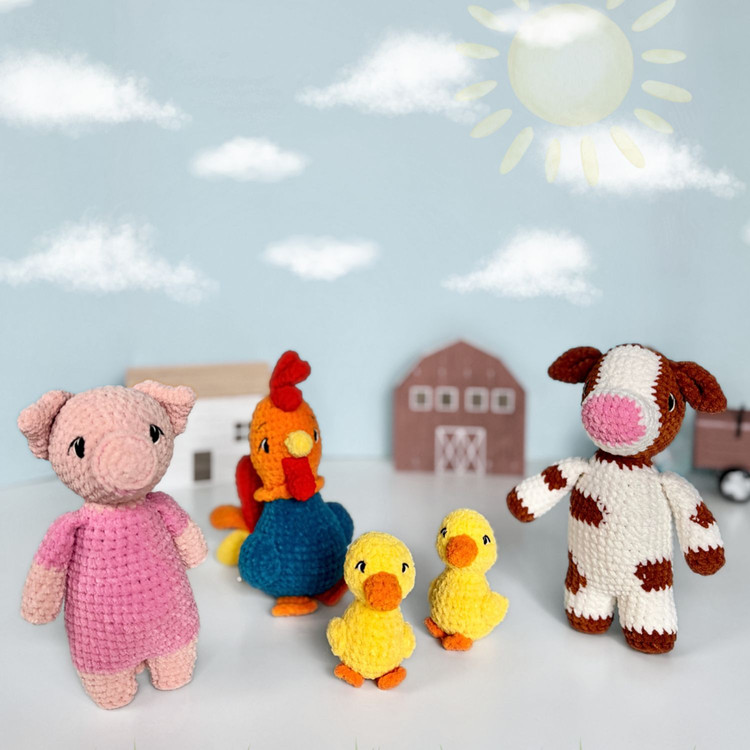 Scheepjes Little Darling - Farm Friends - 8 gombolyag Scheepjes Little Darling - Farm Friends - 8 gombolyag