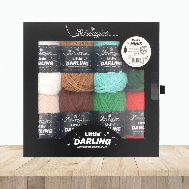 Scheepjes Little Darlin Merry Minis Yarn Pack - 8 gombolyag fonal  - 8 balls of yarn