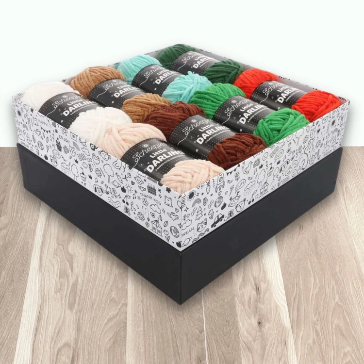 Scheepjes Little Darlin Merry Minis Yarn Pack - 8 gombolyag fonal  - 8 balls of yarn