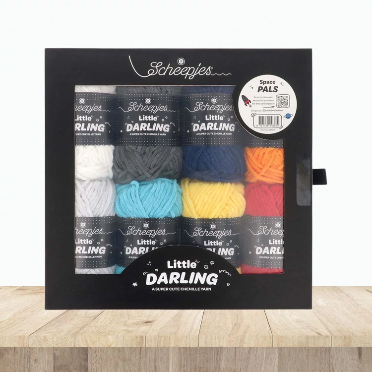Scheepjes Little Darlin Space Pals Yarn Pack - 8 gombolyag fonal  - 8 balls of yarn