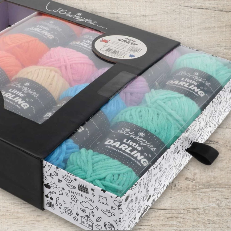 Scheepjes Little Darlin Aqua Crew Yarn Pack - 8 gombolyag fonal  - 8 balls of yarn
