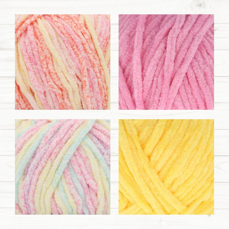Scheepjes Little Darling Gradient - Sundae Parade - zsenília fonalcsomag Scheepjes Little Darling Gradient - Sundae Parade - zsenília fonalcsomag