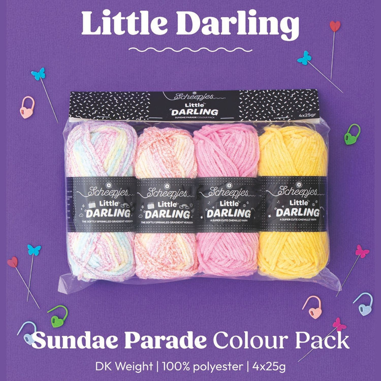 Scheepjes Little Darling Gradient - Sundae Parade - zsenília fonalcsomag Scheepjes Little Darling Gradient - Sundae Parade - zsenília fonalcsomag