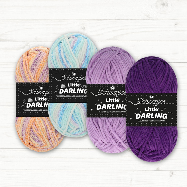 Scheepjes Little Darling Gradient - Lollipop Lane - zsenília fonalcsomag Scheepjes Little Darling Gradient - Lollipop Lane - zsenília fonalcsomag