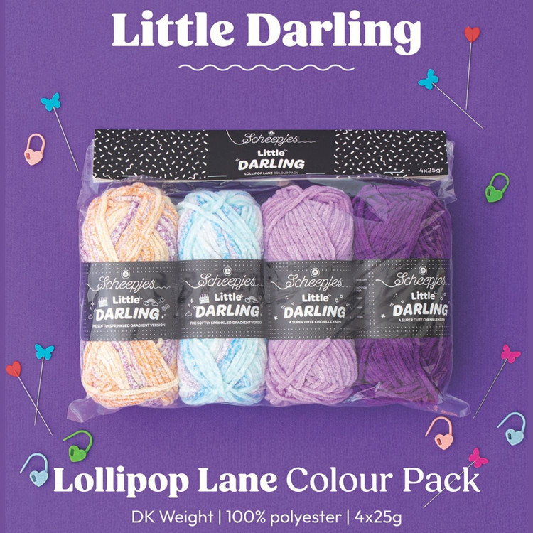 Scheepjes Little Darling Gradient - Lollipop Lane - zsenília fonalcsomag Scheepjes Little Darling Gradient - Lollipop Lane - zsenília fonalcsomag