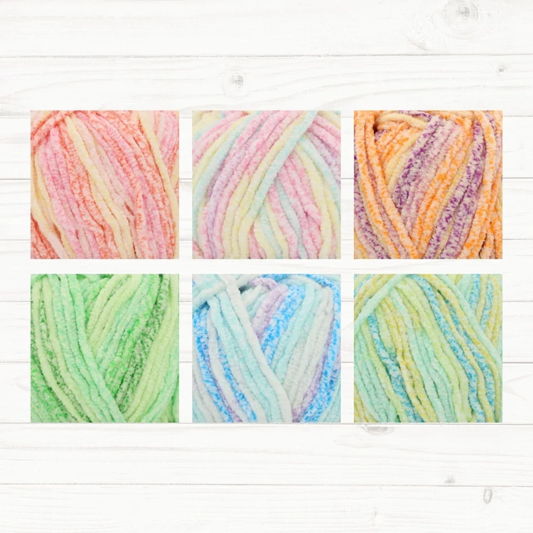 Scheepjes Little Darling Sugar Rush - chenille yarn pack - zsenília fonal csomag