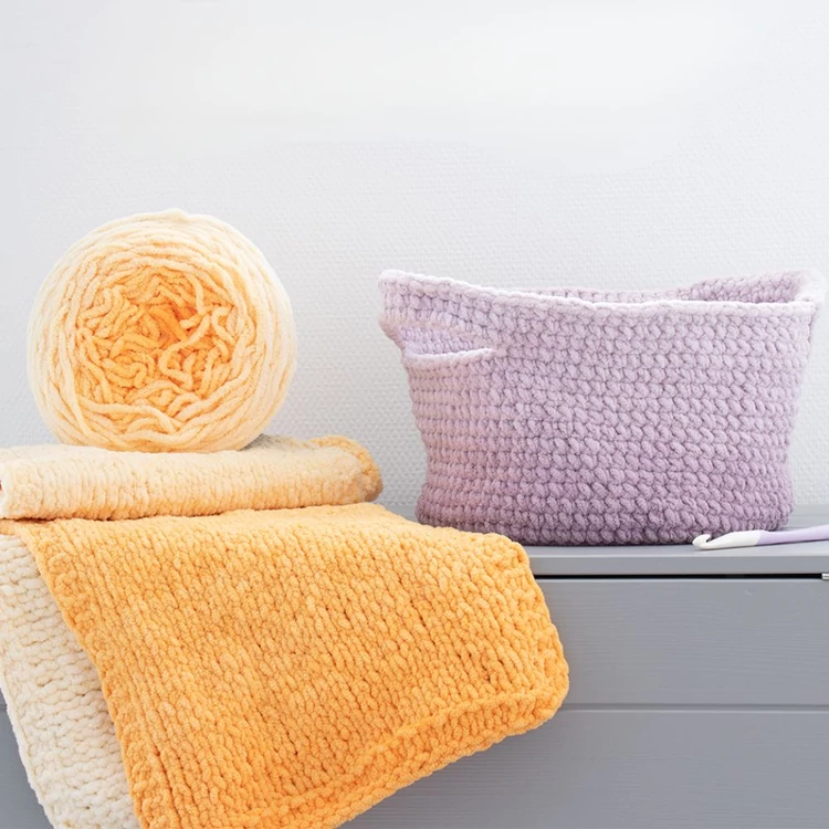 Scheepjes Big Darling 410 Panda - gradient chenille yarn - színátmenetes zsenília fonal