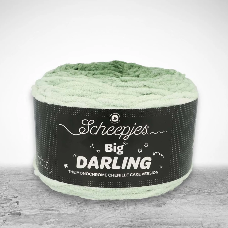 Scheepjes Big Darling 420 Pickle - gradient chenille yarn - színátmenetes zsenília fonal