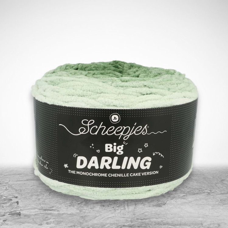 Scheepjes Big Darling - 420 Pickle - színátmenetes zsenília fonal Scheepjes Big Darling - 420 Pickle - színátmenetes zsenília fonal