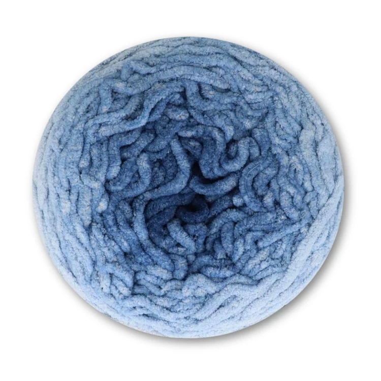 Scheepjes Big Darling 426 Peacock Blue - gradient chenille yarn - színátmenetes zsenília fonal