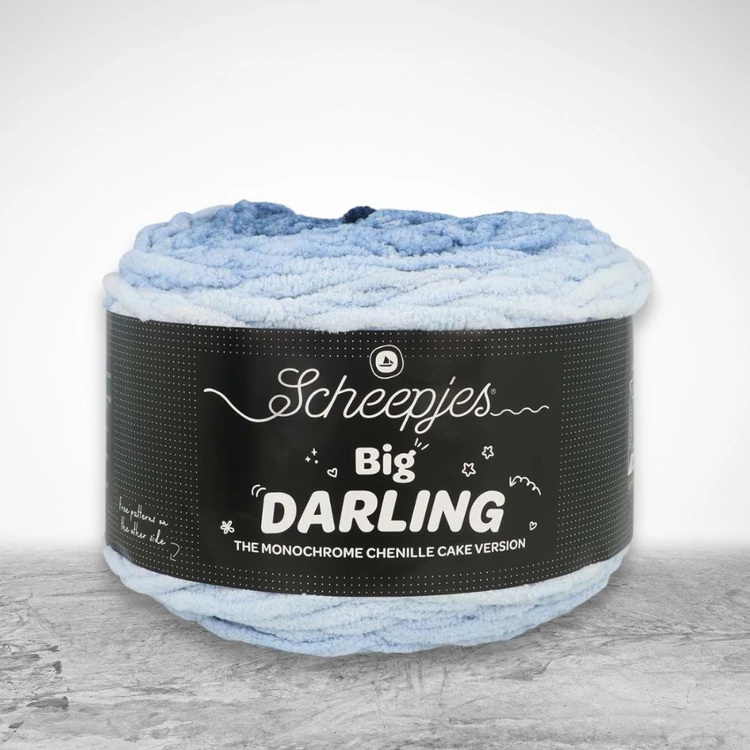 Scheepjes Big Darling 426 Peacock Blue - gradient chenille yarn - színátmenetes zsenília fonal