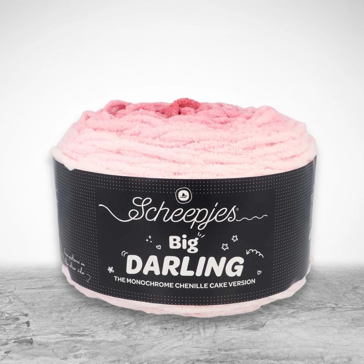 Scheepjes Big Darling 433 Fox Pink - gradient chenille yarn - színátmenetes zsenília fonal