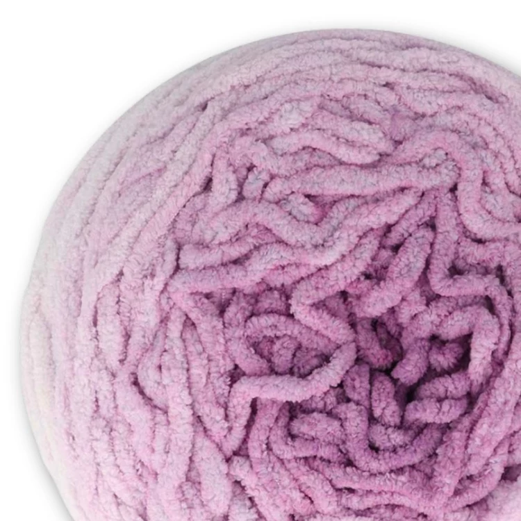 Scheepjes Big Darling 435 Mantis - gradient chenille yarn - lila színátmenetes zsenília fonal