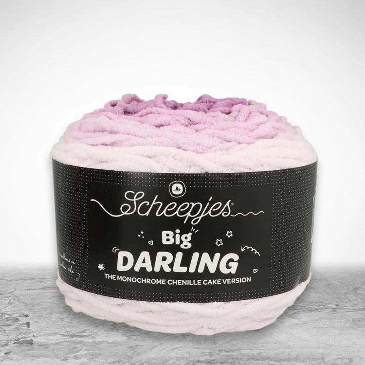 Scheepjes Big Darling 435 Mantis - gradient chenille yarn - lila színátmenetes zsenília fonal