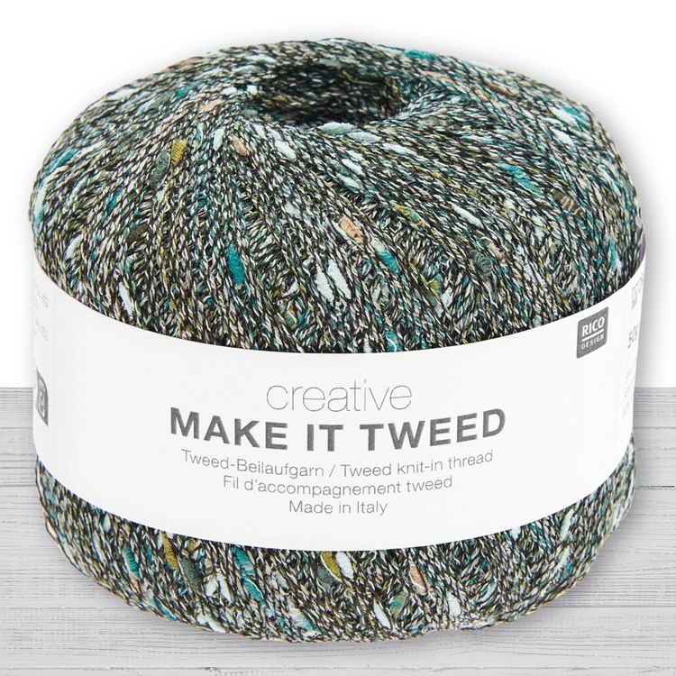 Rico - Make it Tweed - 005 Forest  - sokszínű kreatív tweed kiegészítő fonal