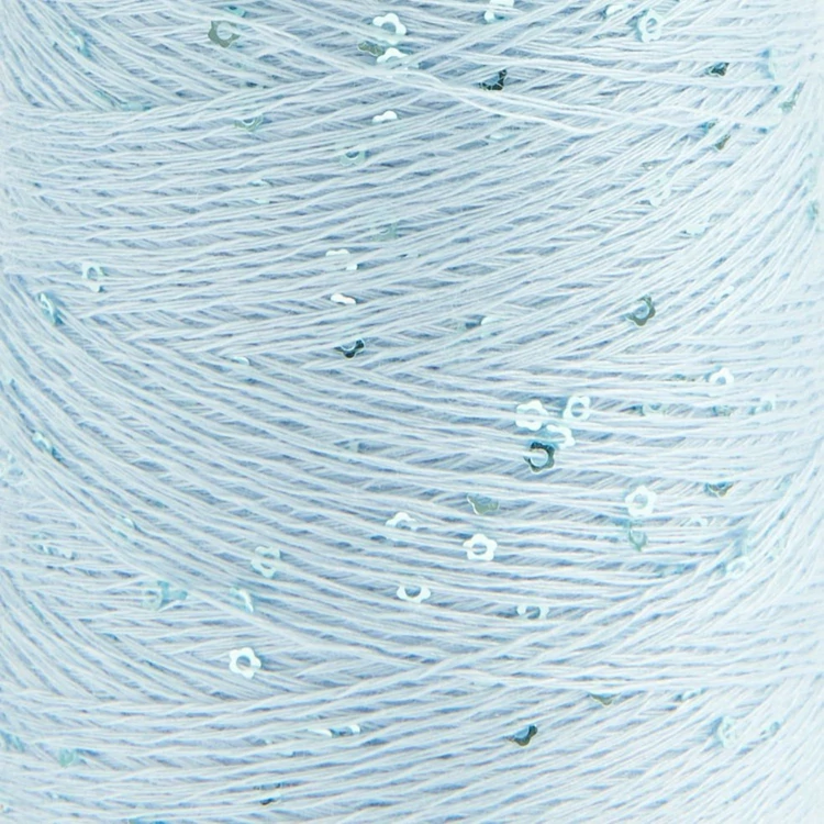 Creative Make It Blümchen 003 Aqua - flitteres világoskék fonal